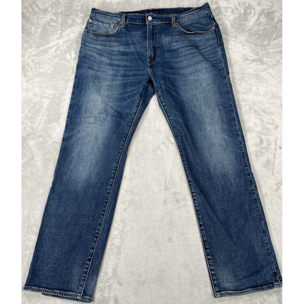 Levis Premium 502 Mens Regular Taper Fit Big E Stretch Jeans 38x32